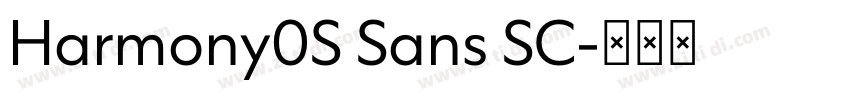 Harmony0S Sans SC字体转换